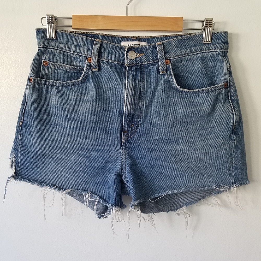 REDONE Distressed Blue Denim Short Size 29